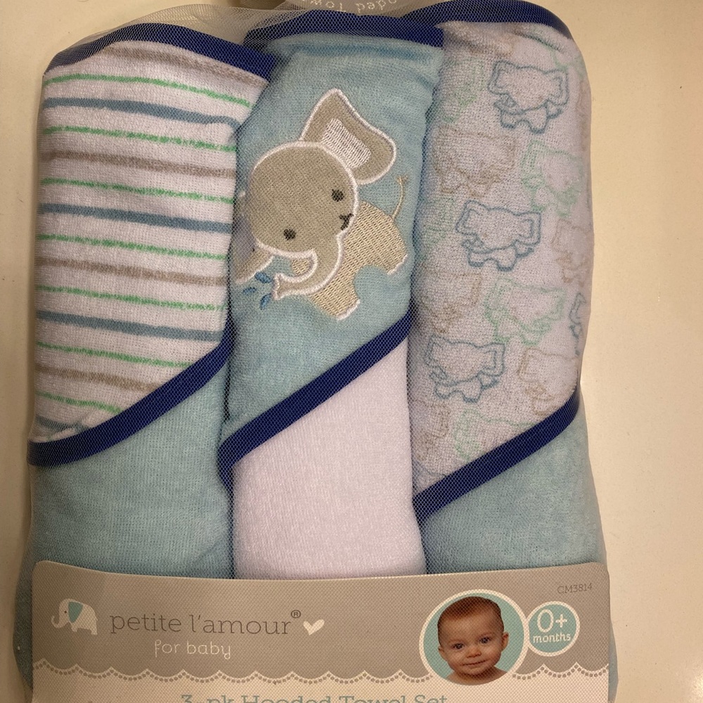 NET Baby hooded towels 3pk